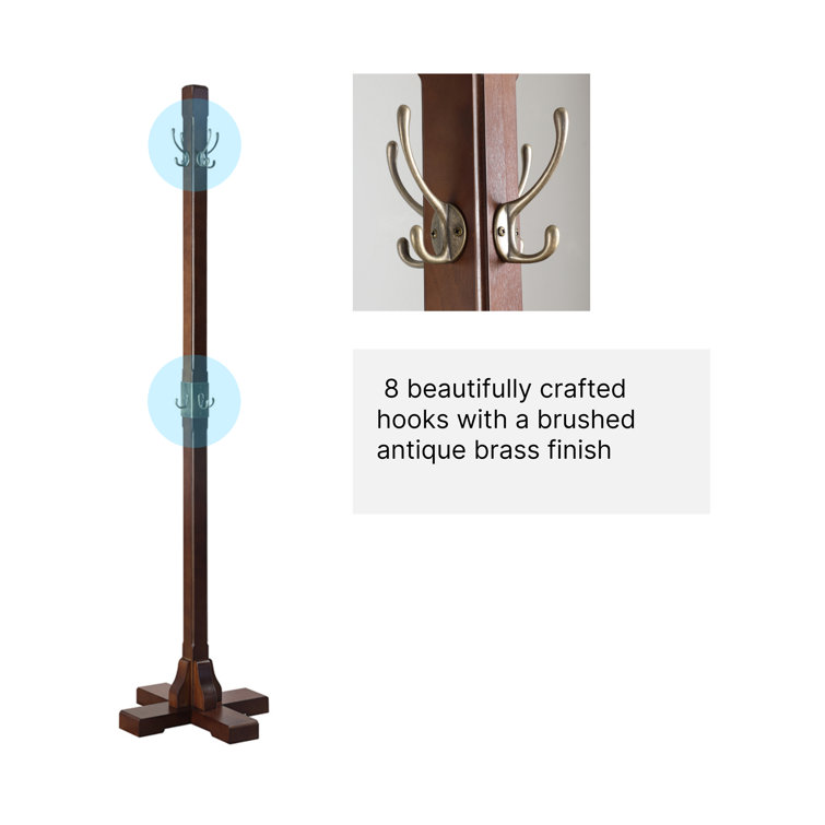 Zinc Headstand Coat Hook & Shelf - BAXTER & CO. home