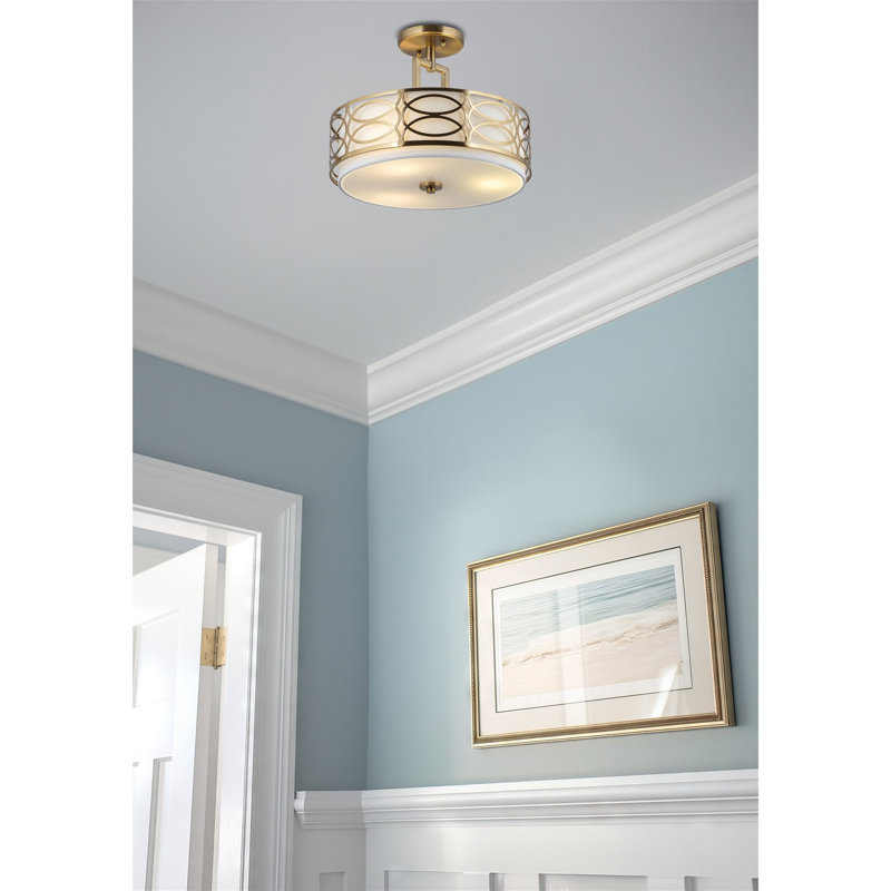 Erencan Fabric Semi Flush Mount