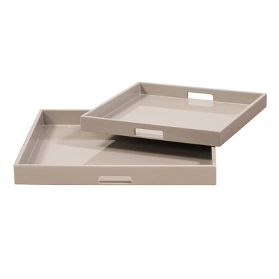 Modern Wood Tray - Set of 1