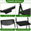 Chaises pliantes en plastique à motif ajouré-702198417