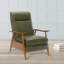 Fauteuil inclinable à accoudoirs en bois-424865036