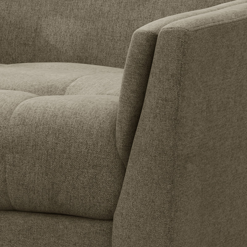 Greenmont 81.99Cm Wide Tufted Armchair, Mocha Polyester