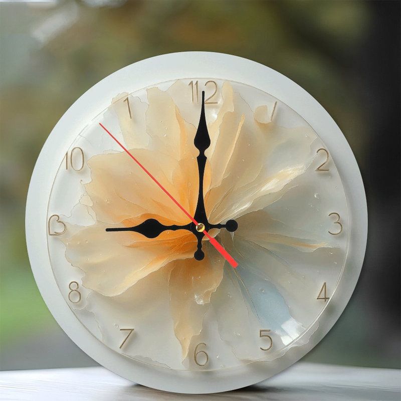 Horloge fleurie
