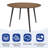 Round Mid-Century Modern Dining Table-1613310499