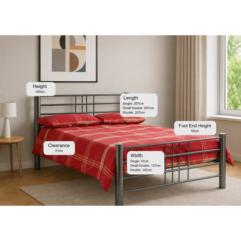 Dochamps Metal Bed, Single (3')
