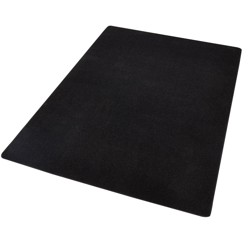 Fancy Black Rug, Rectangle 80 x 150cm