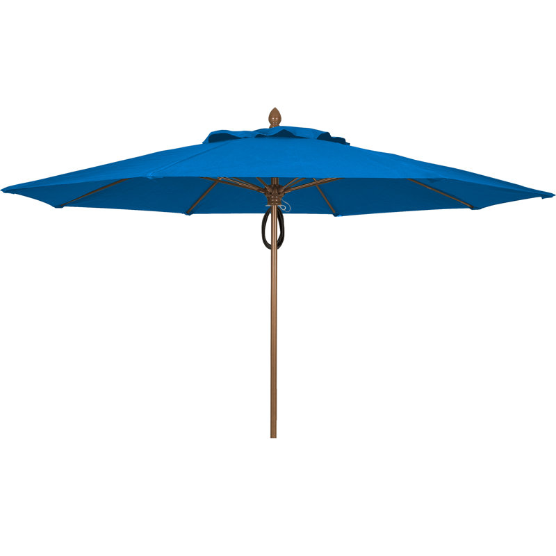Parasol de marché 11 'Prestige, Noir, Bleu pacifique