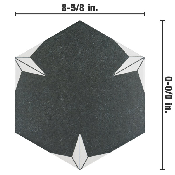 Merola Tile Stella Hex 9