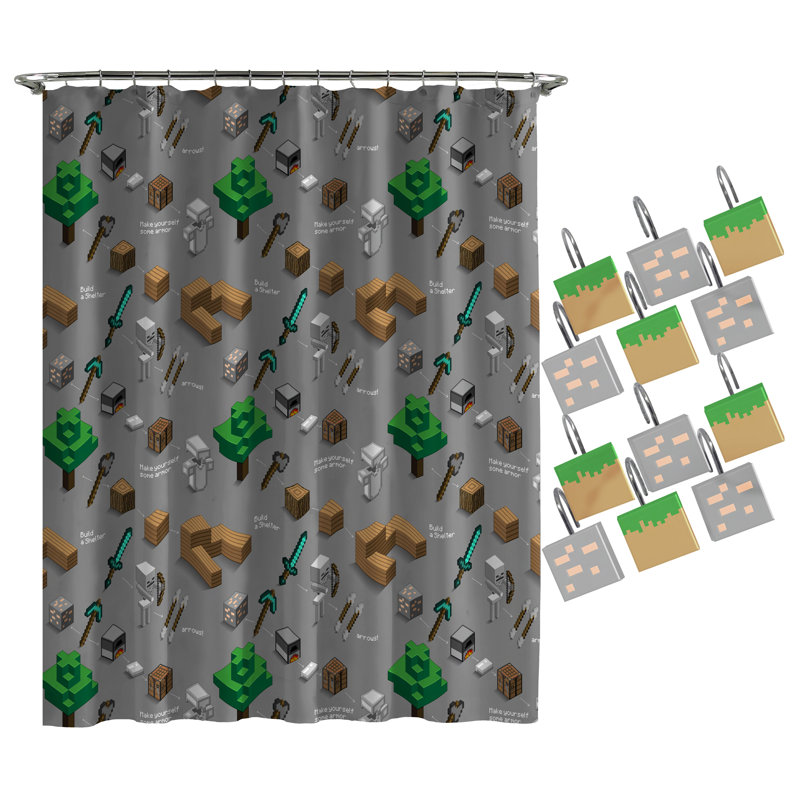 Rideau de douche minecraft survi