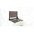 INVISIA SerenaSeat Pro Stainless, 18" Width, Medium Stain, Matte Black Frame