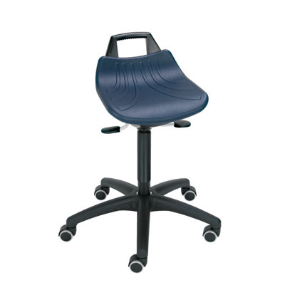 Adjustable Height Ergonomic Industrial Stool Wheels