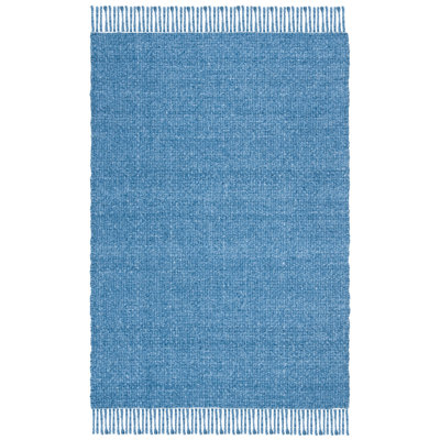 Tapis bleu en laine tissé à la main Lauren Ralph Lauren Amalie