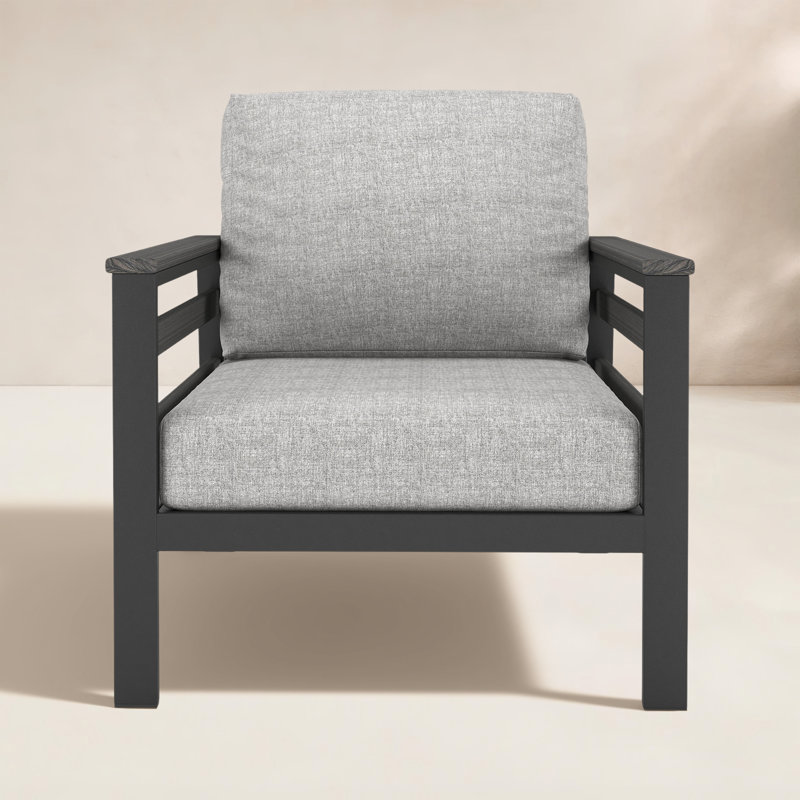 Townsend Patio Chair with Sunbrella® Cushions, Canvas Granite Sunbrella® Canvas, Dark Gray