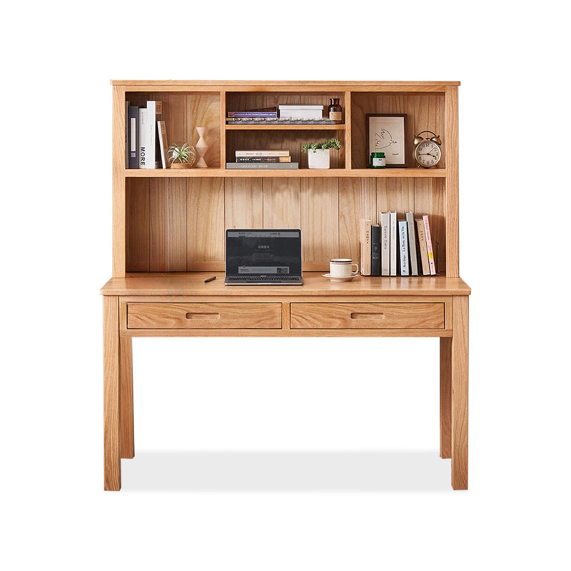 Bureaux rectangulaires en bois massif Burlywood, H 60,83 po x l 47,24 po x P 22,44 po