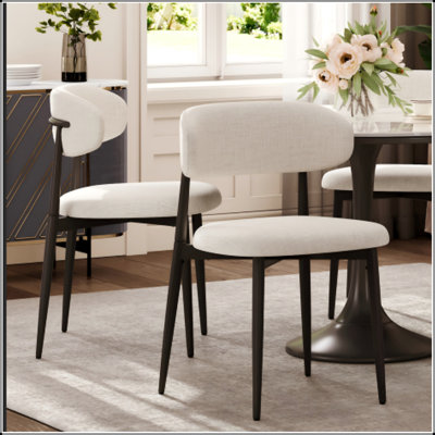 Chaise de salle à manger rembourrée Modern