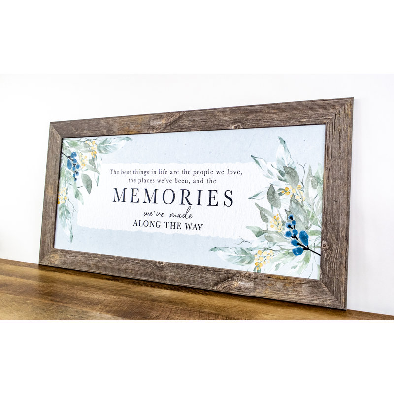Family / Home The Best Things Floral - impression encadrée