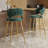 Kristyn Upholstered Counter Stool with Metal Frame-1947774180
