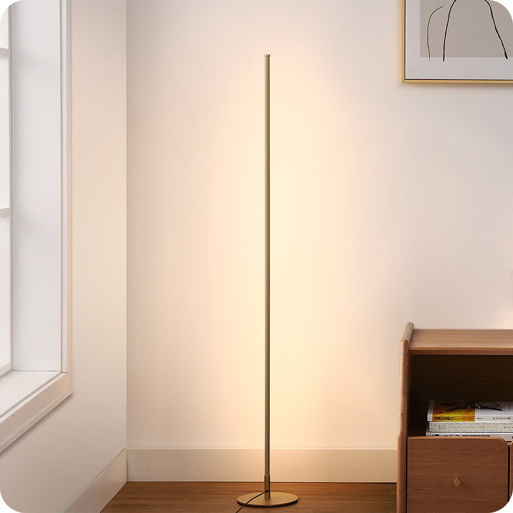 Wrought Studio™ Allana 57.5" Dimmable LED Novelty Corner Floor Lamp & Reviews | Wayfair