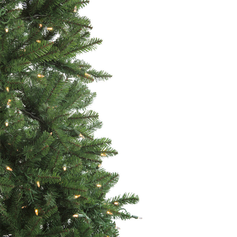 Lighted Artificial Fir Christmas Tree, 9' H