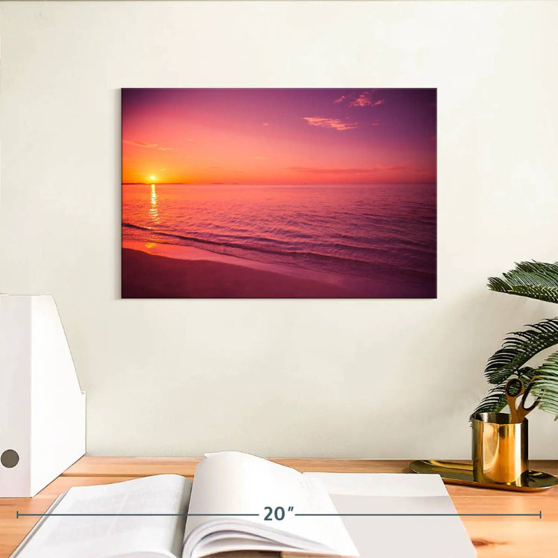 Gillard Rosy Gillard coucher de soleil, H 8 po x l 12 po