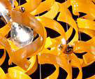 - Light Option Pendant, Orange Glass