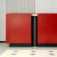 Meuble télé rouge simple et tendance