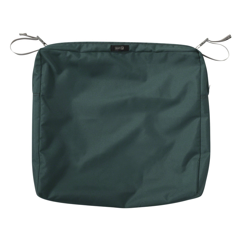 Jaylon Outdoor Dining Chair Cushion Cover, 21" W x 3" H, Mallard Green