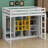 Wood Loft Bed With Wardrobe, Shelves And Cabinet-773072448-773072452