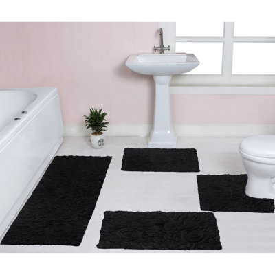Ensemble de tapis pour salle de bain et tapis de contour antidérapants Freida