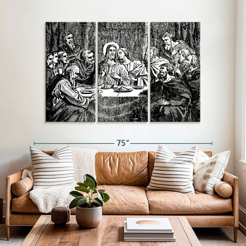 Adella Black Jesus Last Supper, 42" H x 65" W