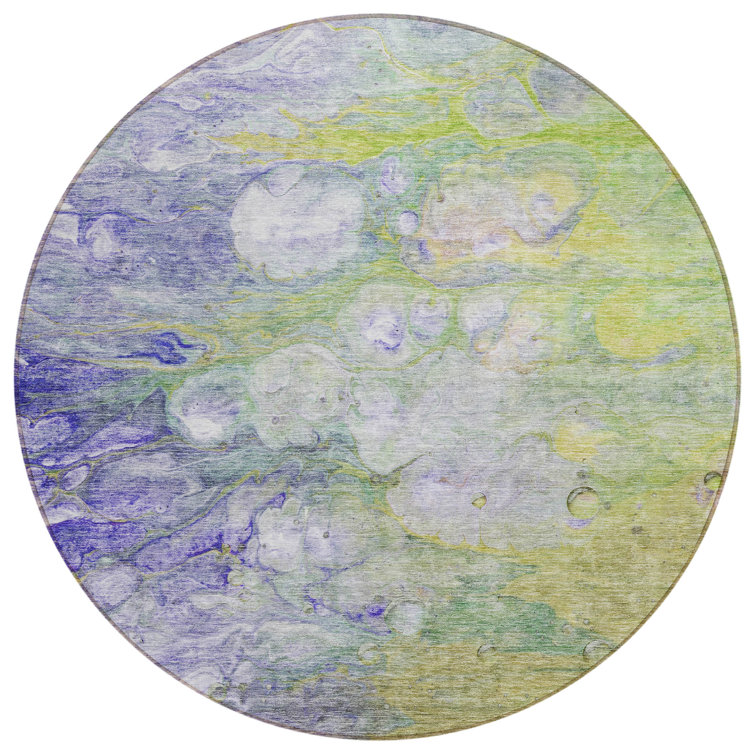 Jagdesh Washable Abstract Indoor / Outdoor Rug