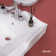 GETPRO 26.75'' Tall White Vitreous China Rectangular Pedestal Bathroom Sink with Overflow