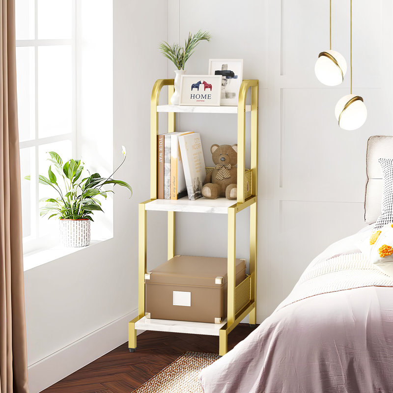 80cm H x 30cm W Metal Bookcase