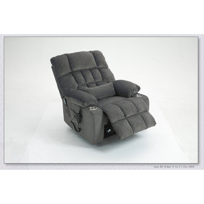 Oversized Lift Chair For Big And Tall With High-Density Foam, Heat, Massage, Pockets, Cup Holders, And Dual OKIN Motor