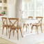 Arnulfo Cross Back Dining Chair, Hand-Finished Distressed Design, Stylish and Comfortable Seating for Any Room-123844891-29423219