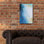  «Blue Wash 1» par Brittany Evans, art mural en verre acrylique, 16 po x 24 po
