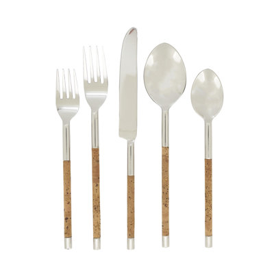 Artisan Cork-Handled Flatware Set