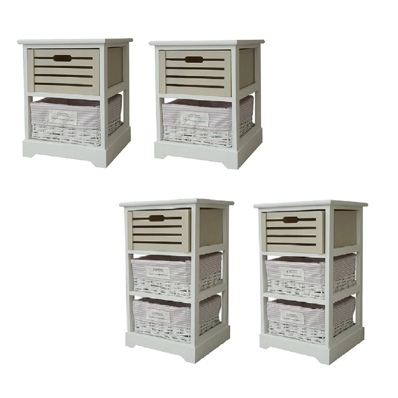 Moores 35cm W Solid + Manufactured Wood Bedside Table