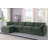 145" W U-Shaped Corduroy Sectional with Removable Ottomans -1956164672