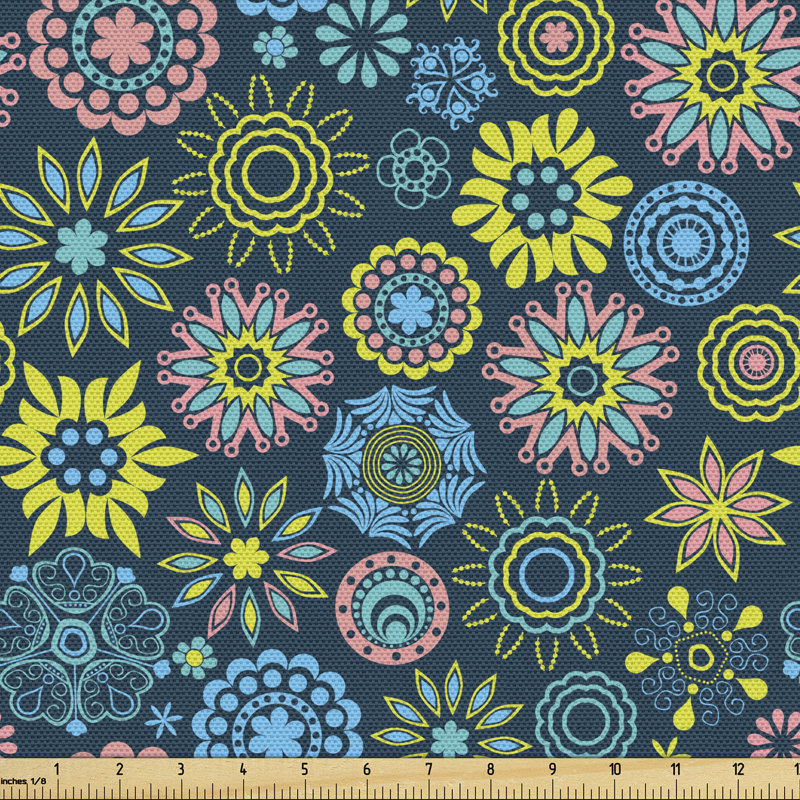 Charylene Ornate Snowflakes Multi-purpose Fabric
