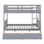 Lit superposé simple au-dessus de simple avec tiroirs doubles, configuration de lit simple transformable-1084814376