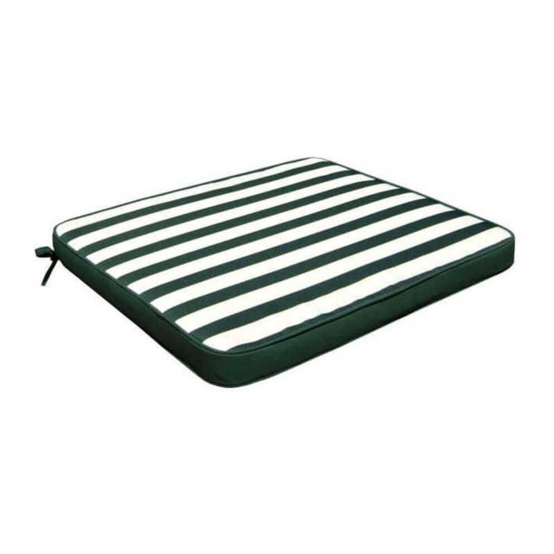 Seat Cushion, White/Black