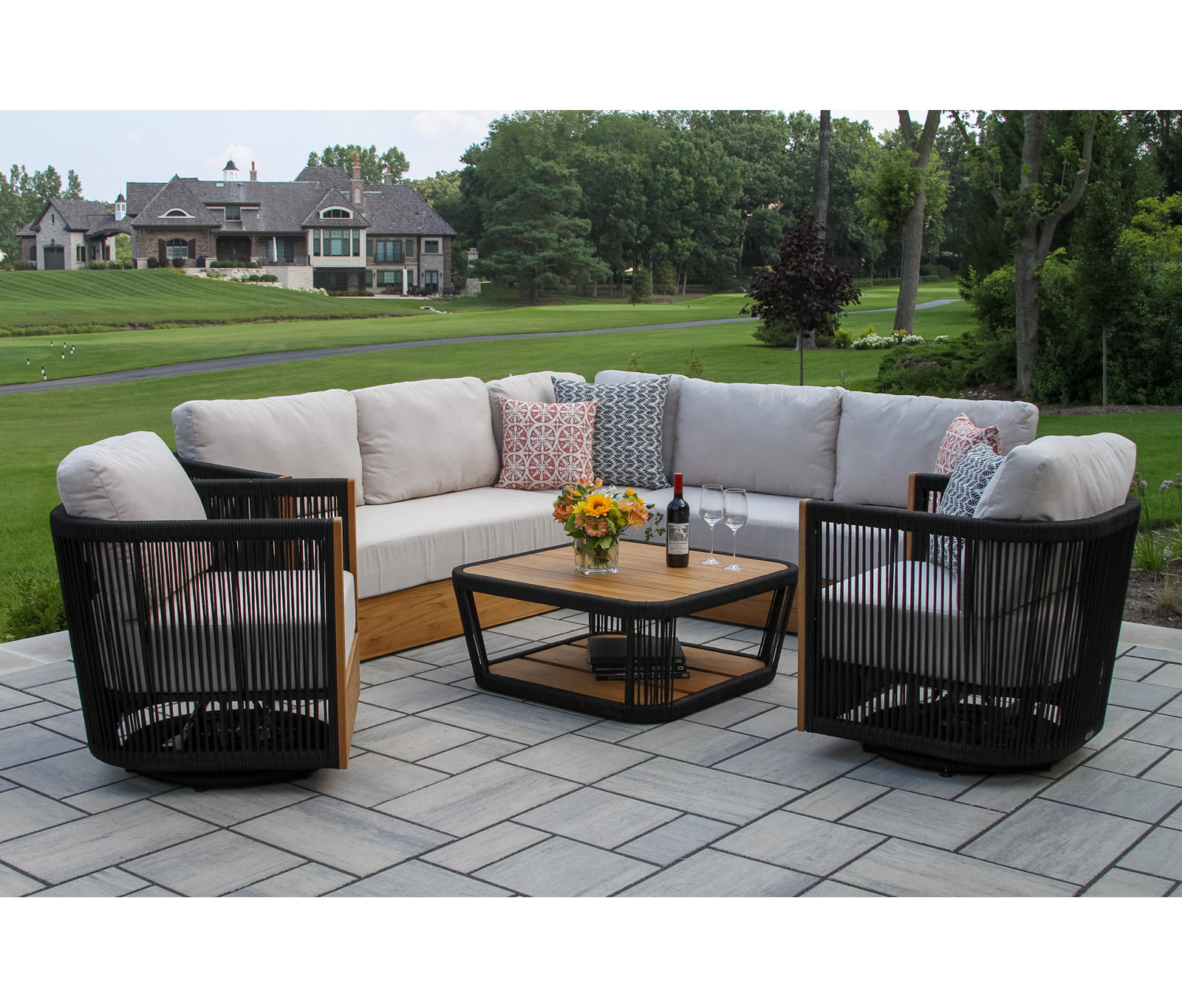 Aniston 7-Person Sunbrella® Patio Seating Group
