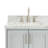 37'' Single Bathroom Vanity with Carrara Marble Top-93359240