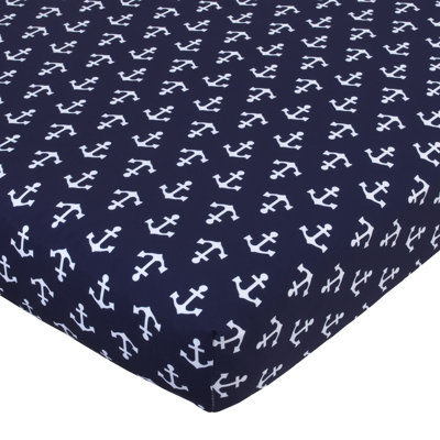 Colorado Springs Nautical & Beach 100% Cotton - Piece Standard Crib Fitted Sheet