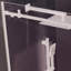 Porte de douche coulissante l 60 po x H 76 po en noir mat avec verre transparent - solution d’adapta
