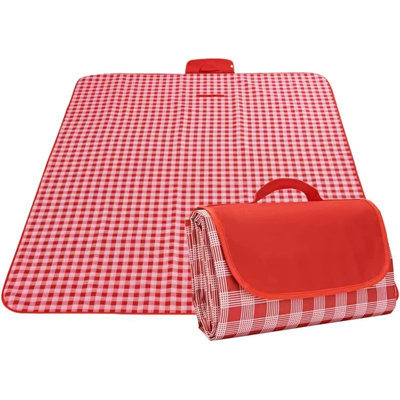 AKOAK 1 Pack XPE Foam Four-fold Folding Cushion Waterproof Insulated Portable Moisture-Proof Picnic Mat (Orange