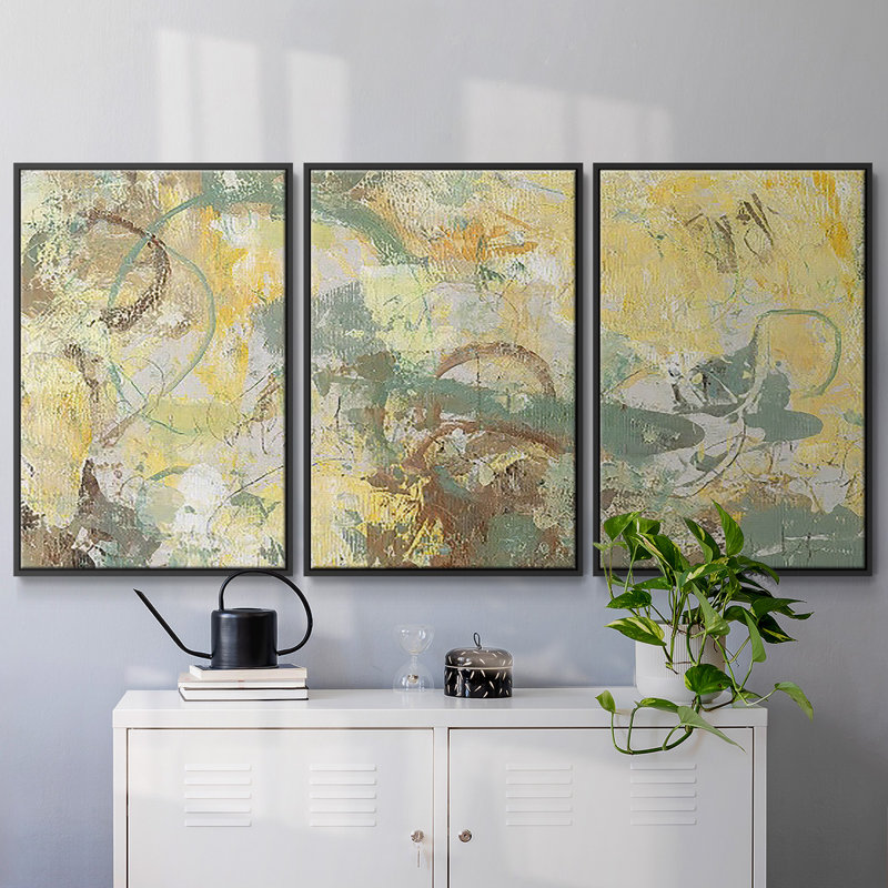 Slingshot II, reproduction sur toile 3 pièces, H 24 po x l 48 po x P 2 po, Noir