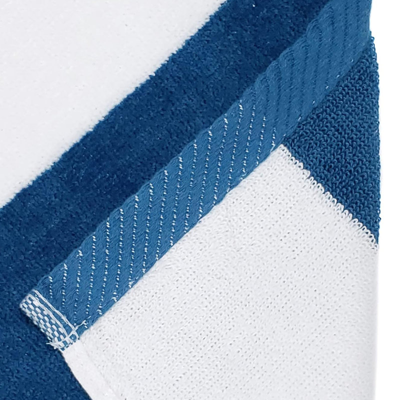 Broderie personnalisée de serviettes de plage, 100% coton, velours, rayé et surdimensionné 35 po x 70 po, Oui, Bleu sarcelle