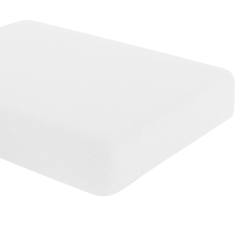 Housse pour causeuse à coussin carré Ommie, Mélange de polyester blanc